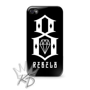 Rebel 8 Iphone 4 / 4s Black Hard Case Cover Glossy